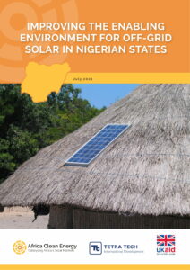 Improving the enabling environment for off-grid solar in Nigerian states